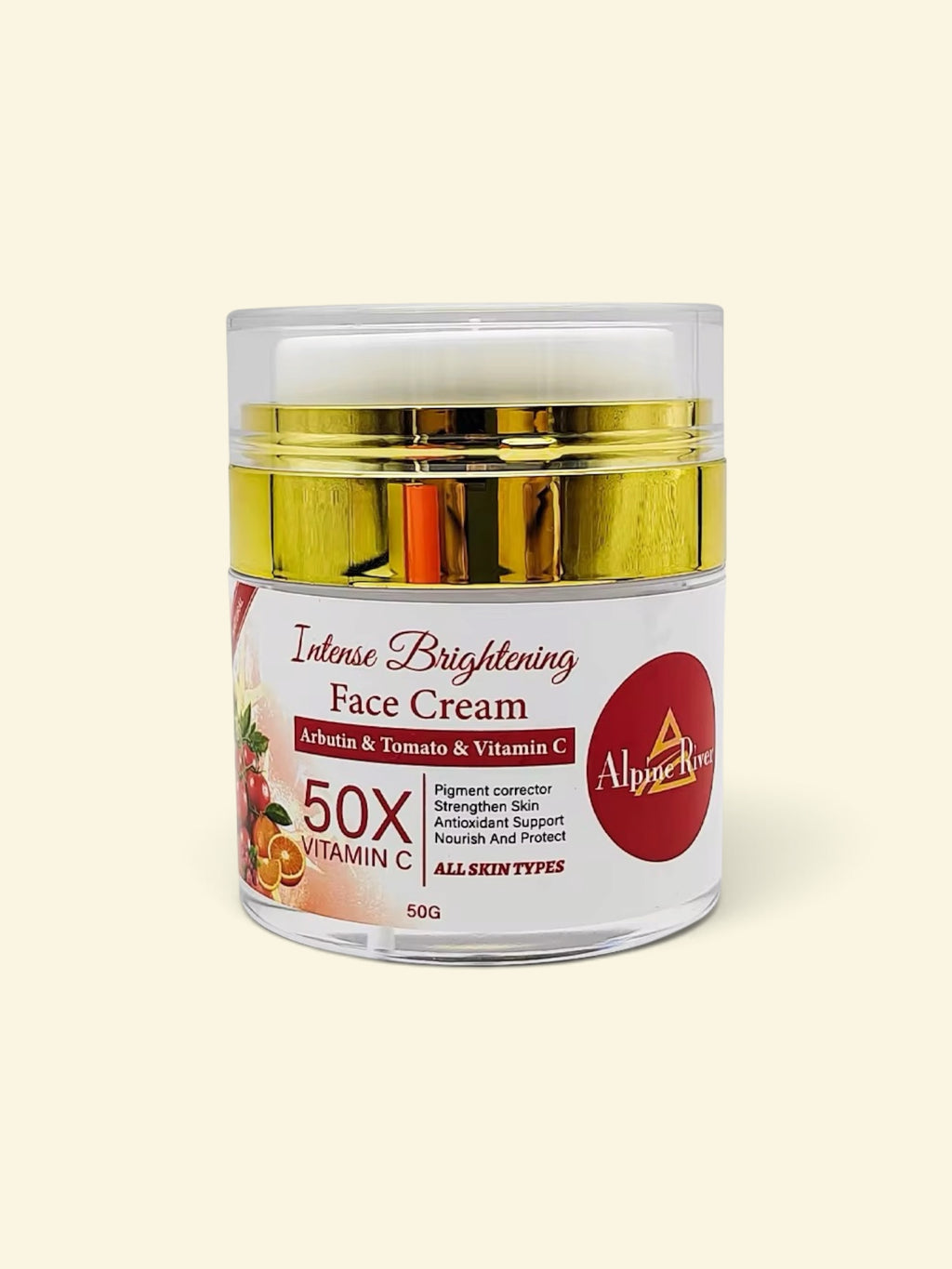 Intense Brightening Face Cream 50X Vitamin C, Arbutin & Tomato
