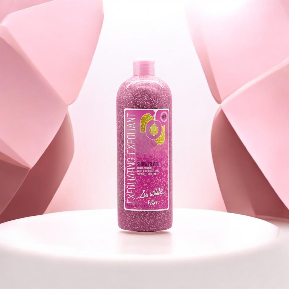 Fair & White (F&W) Paris So White! Exfoliating Shower Gel With Tonic Scrub (940ml)