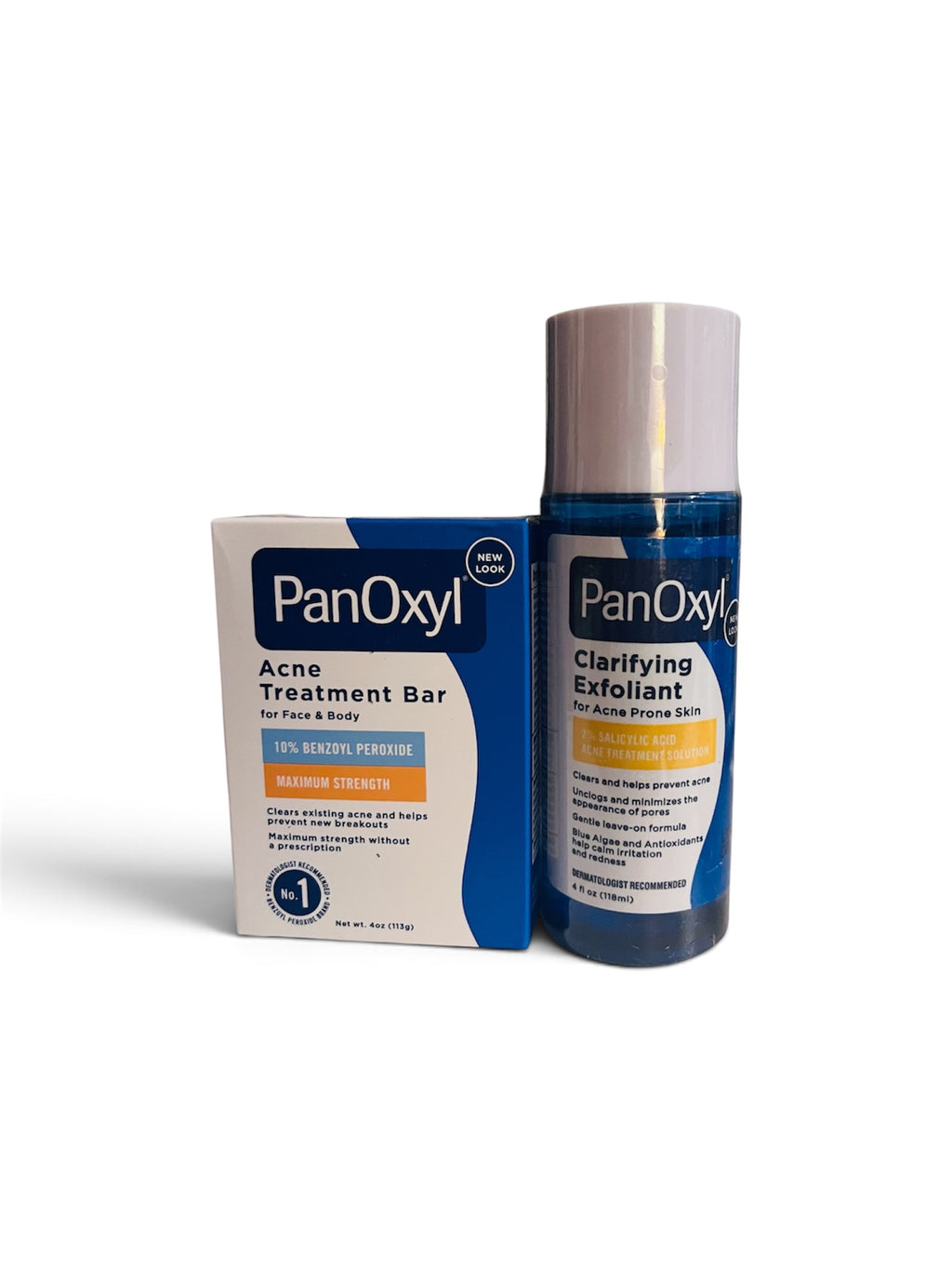 PanOxyl Acne Bar & Exfoliate Duo – 10% Benzoyl Peroxide + 2% Salicylic Acid