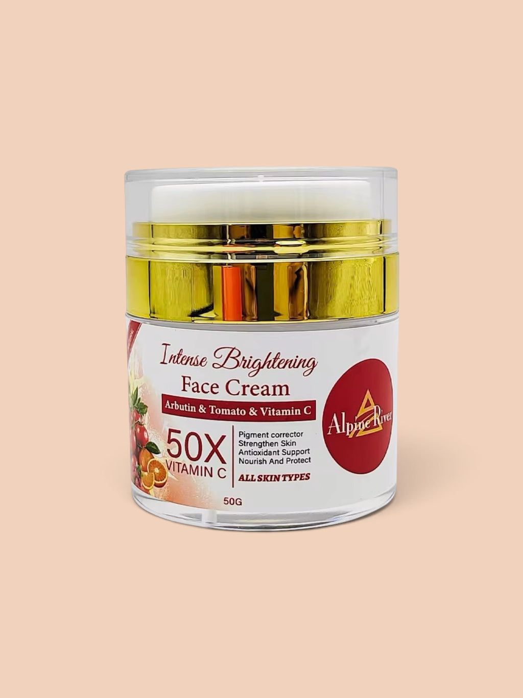 Intense Brightening Face Cream 50X Vitamin C, Arbutin & Tomato