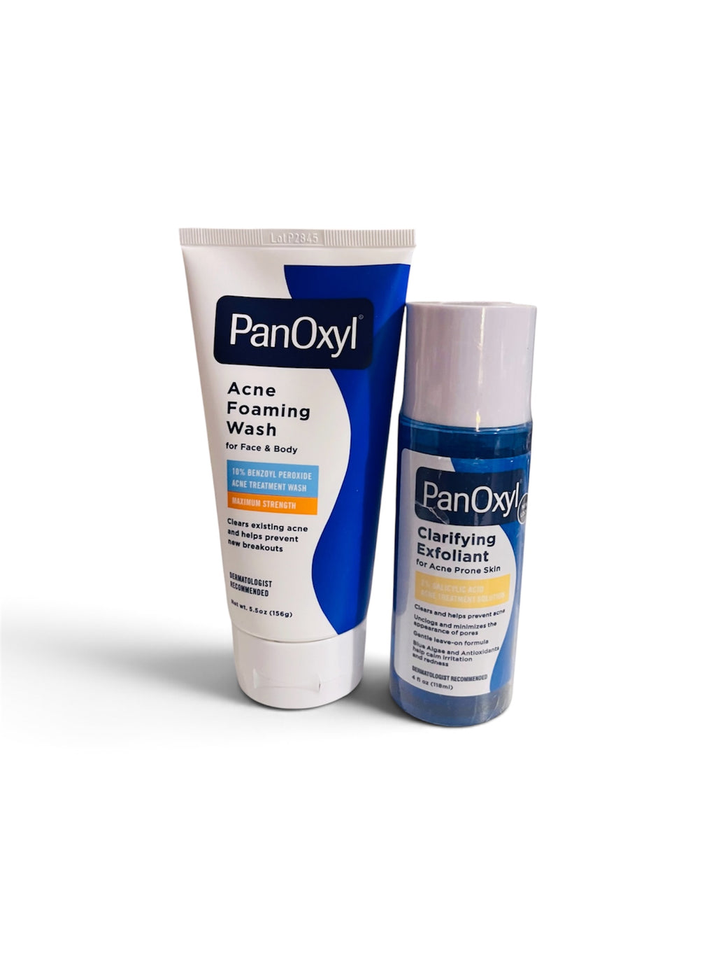 PanOxyl Cleanse & Exfoliate Duo – 10% Benzoyl Peroxide Wash + 2% Salicylic Acid