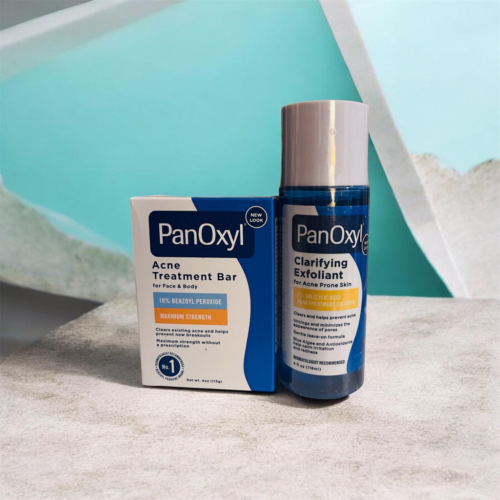 PanOxyl Acne Bar & Exfoliate Duo – 10% Benzoyl Peroxide + 2% Salicylic Acid