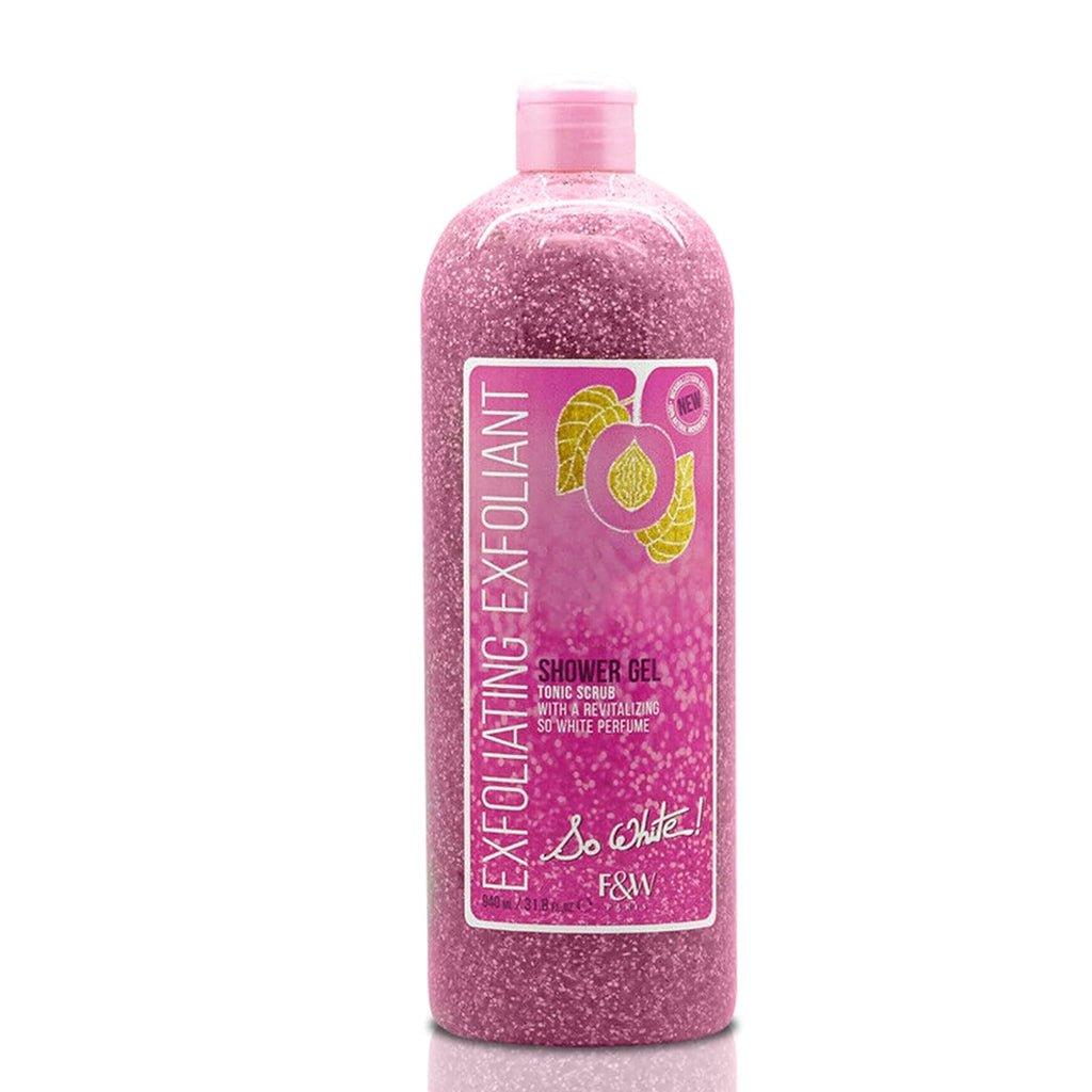 Fair & White (F&W) Paris So White! Exfoliating Shower Gel With Tonic Scrub (940ml)