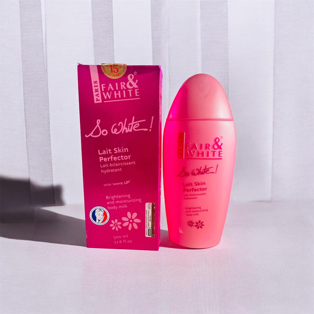 Fair & White Paris "So White!" Lait Skin Perfector (Brightening and Moisturizing Body Milk, 500 ml / 17.6 fl.oz)