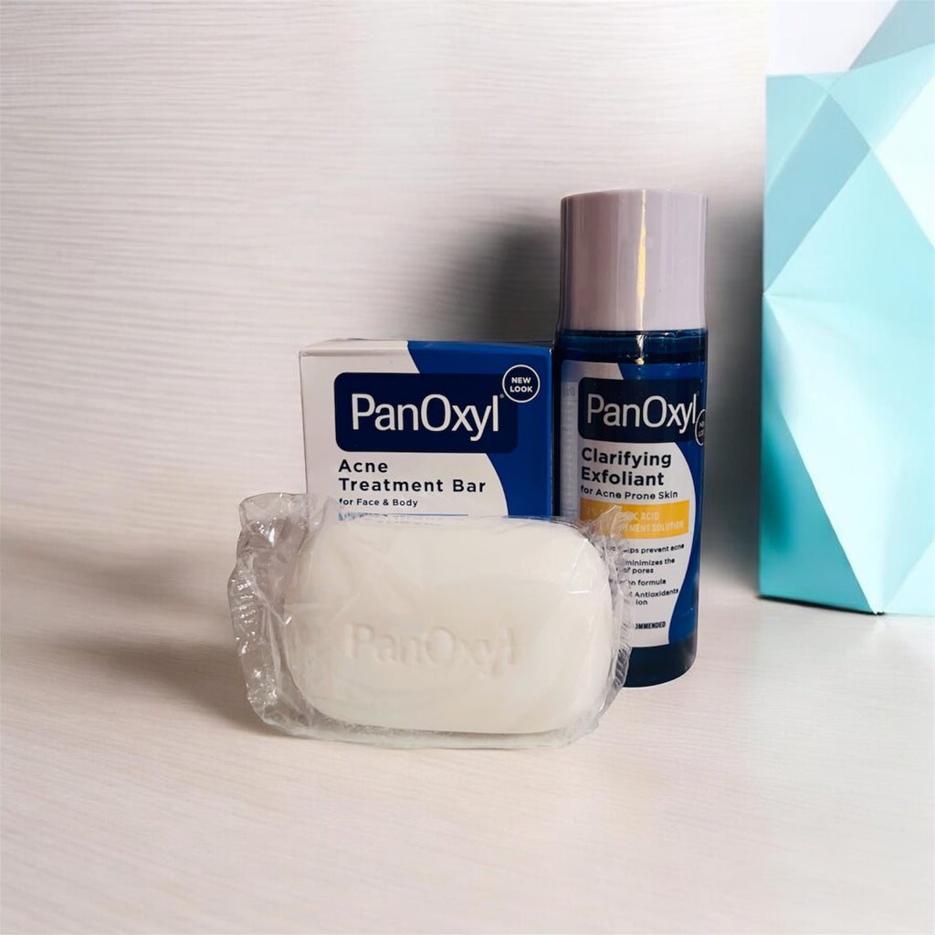 PanOxyl Acne Bar & Exfoliate Duo – 10% Benzoyl Peroxide + 2% Salicylic Acid