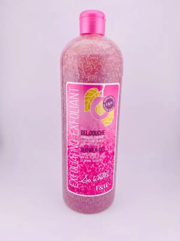 Fair & White (F&W) Paris So White! Exfoliating Shower Gel With Tonic Scrub (940ml)