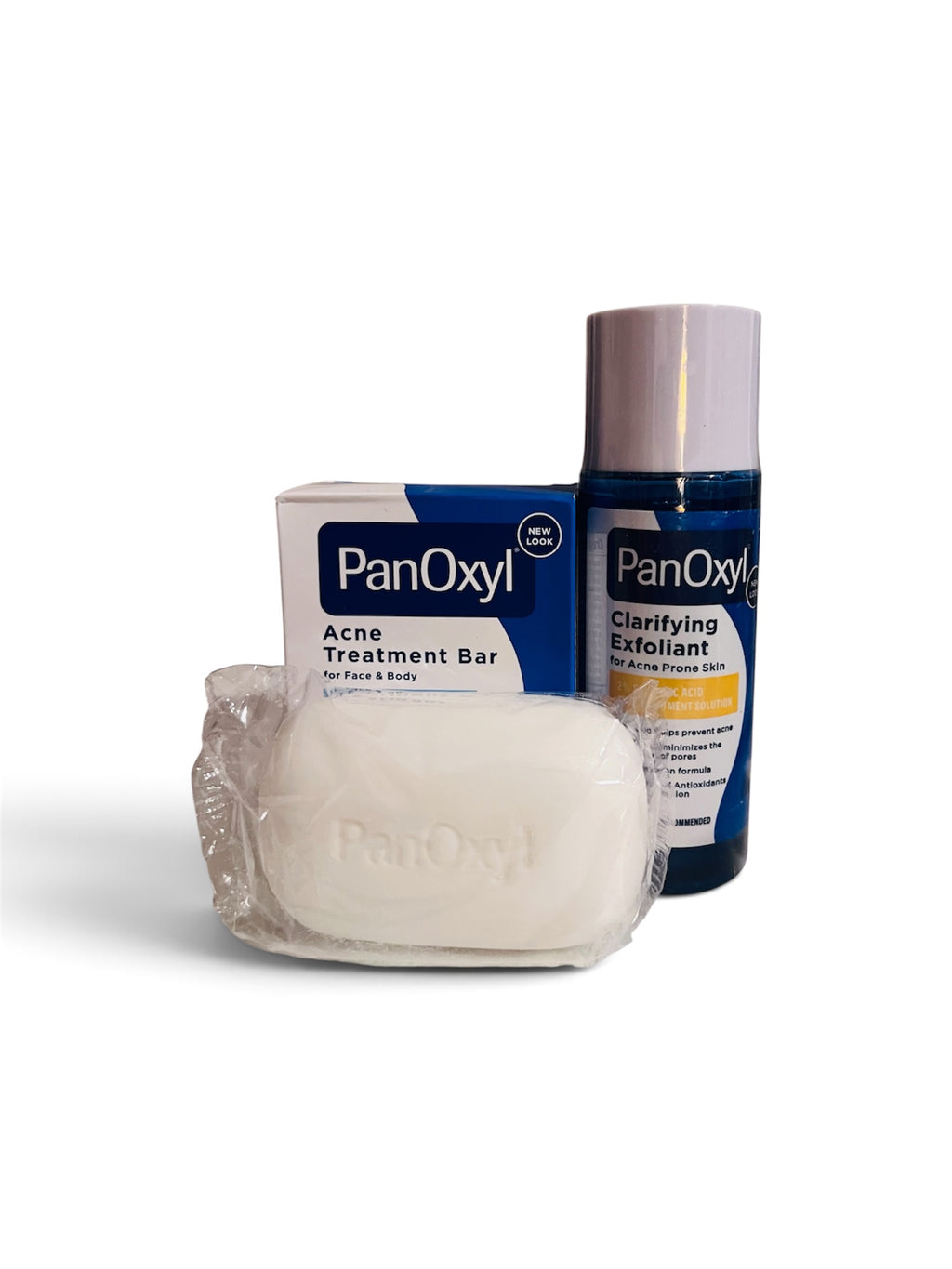PanOxyl Acne Bar & Exfoliate Duo – 10% Benzoyl Peroxide + 2% Salicylic Acid