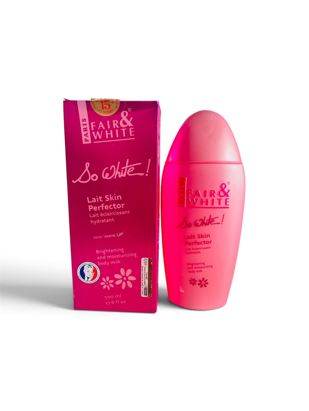 Fair & White Paris "So White!" Lait Skin Perfector (Brightening and Moisturizing Body Milk, 500 ml / 17.6 fl.oz)
