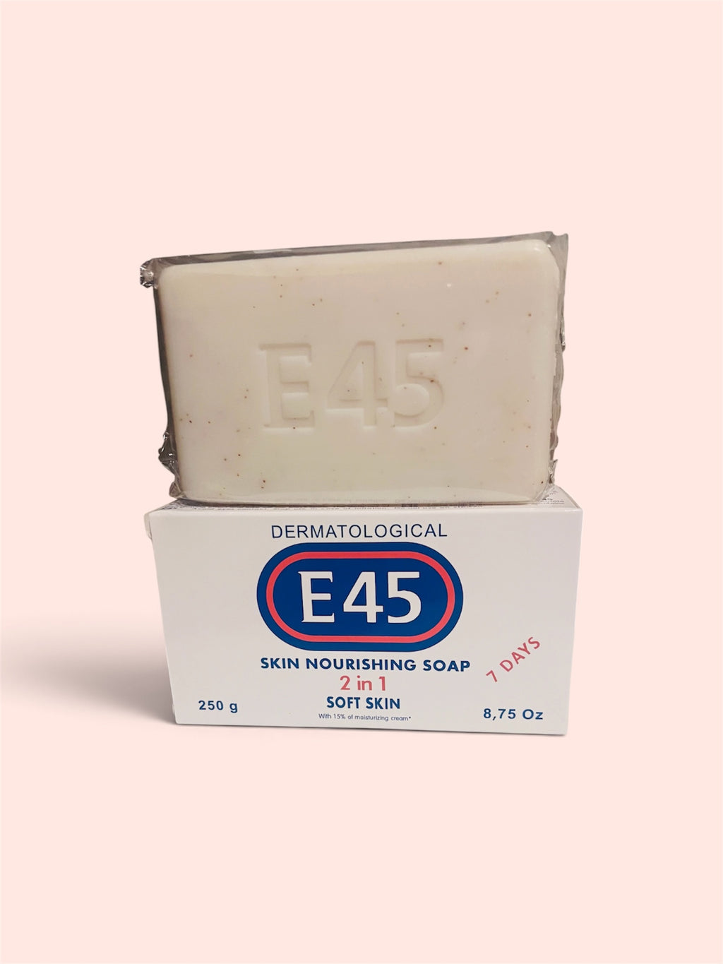 E45 Dermatological Skin Nourishing Soap 2 in 1 – Soft Skin Formula with 15% Moisturizing Cream, 250g