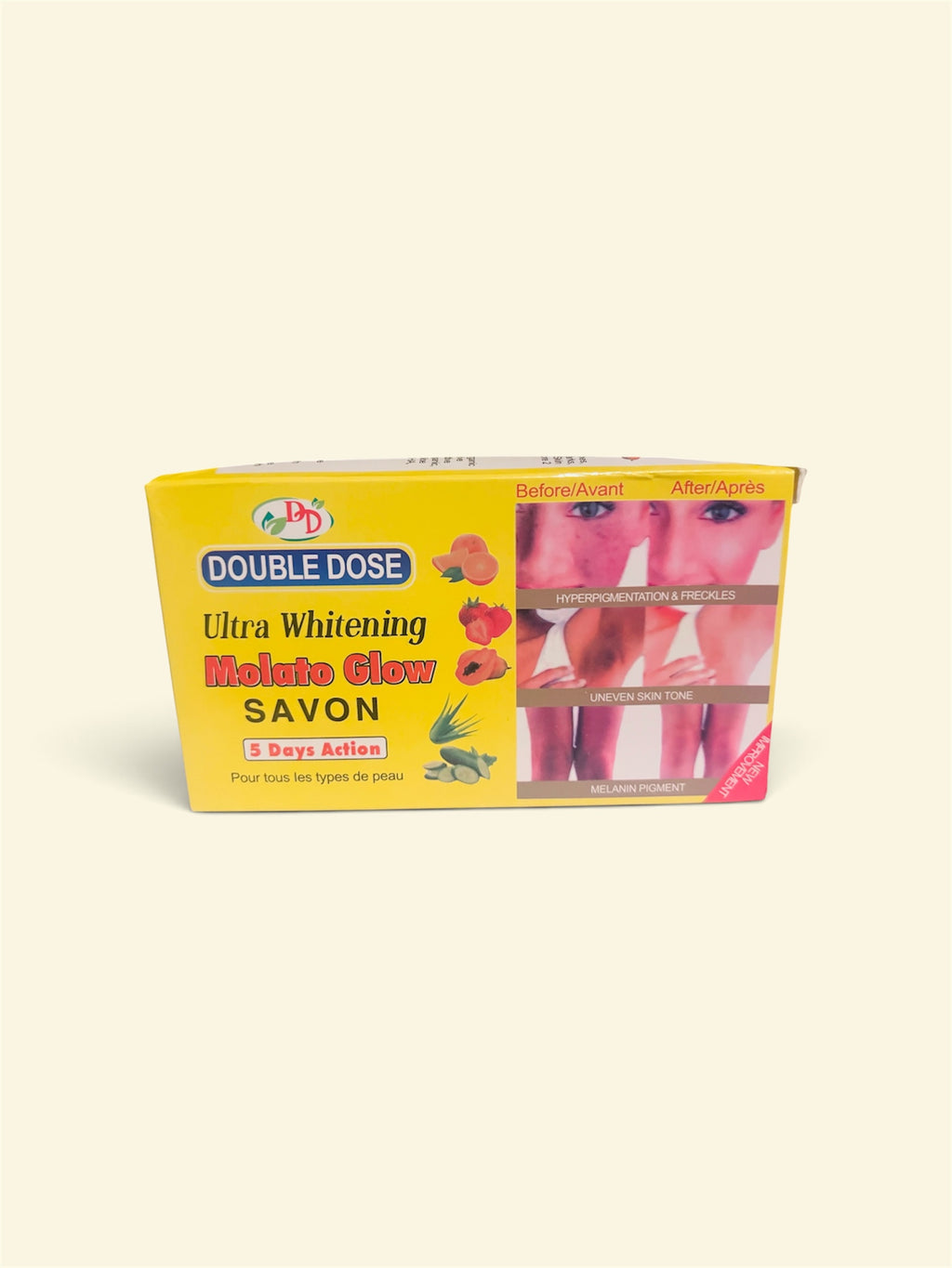 Double Dose Molato Glow Soap – 5 Days Action Fruit Glow Soap for Face & Body, 250g