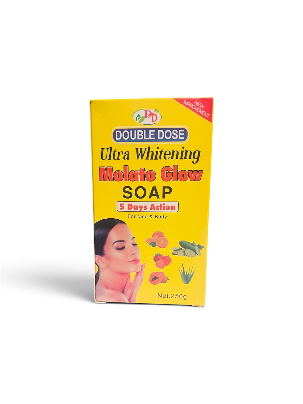 Double Dose Molato Glow Soap – 5 Days Action Fruit Glow Soap for Face & Body, 250g