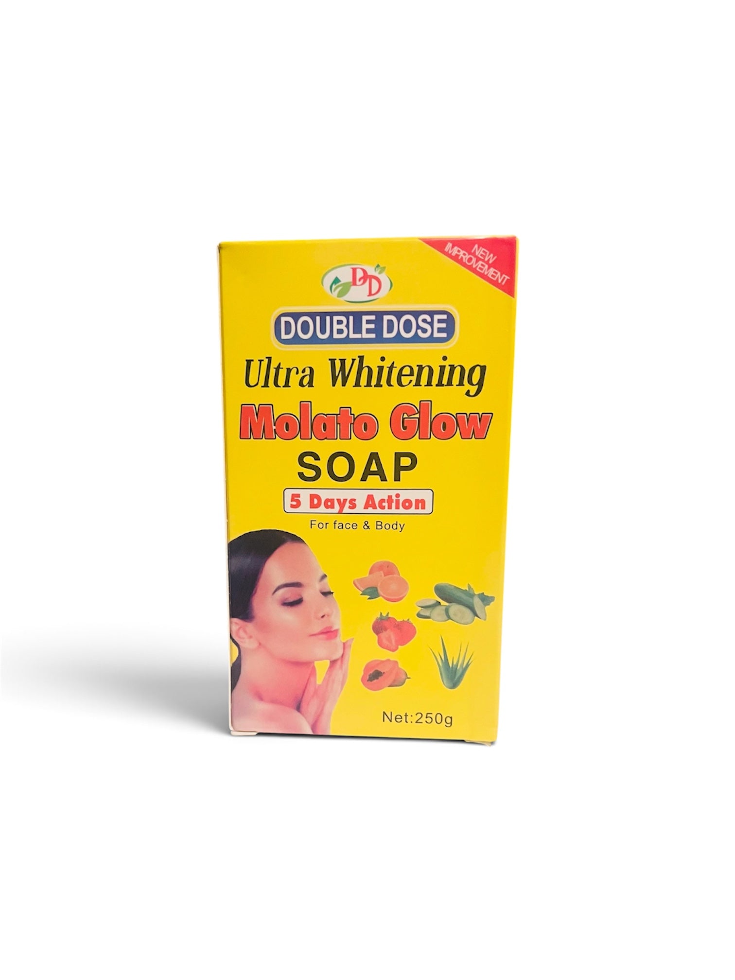 Double Dose Molato Glow Soap – 5 Days Action Fruit Glow Soap for Face & Body, 250g