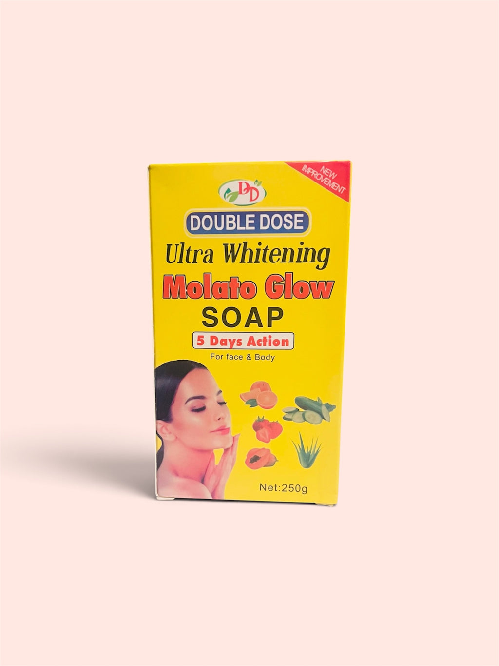 Double Dose Molato Glow Soap – 5 Days Action Fruit Glow Soap for Face & Body, 250g