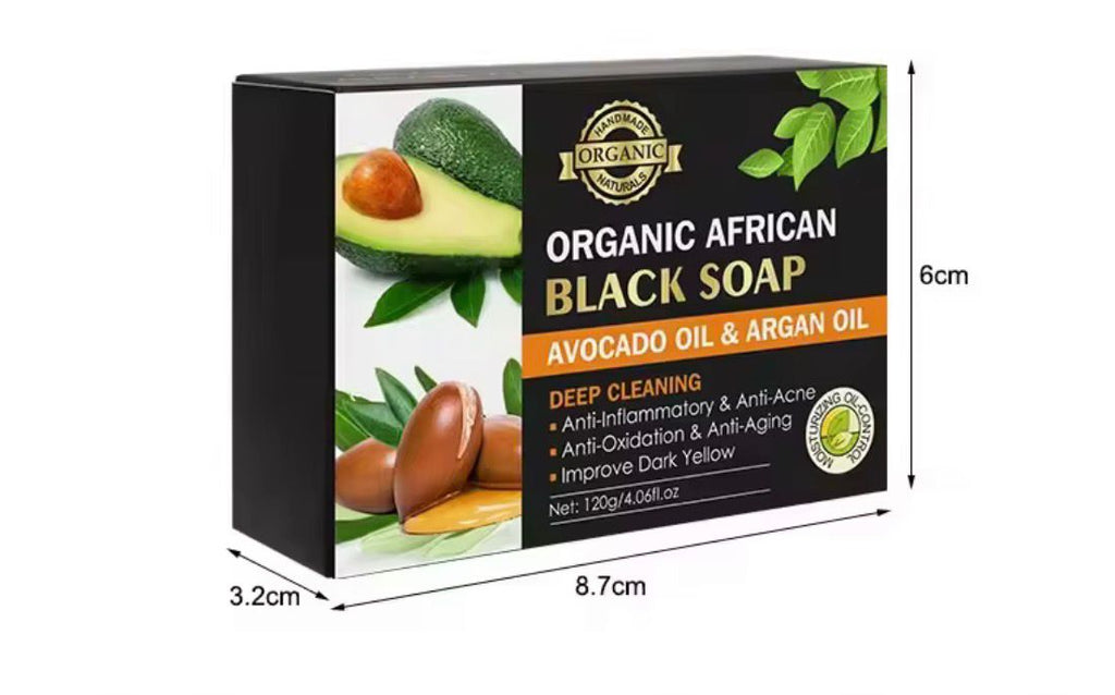 Organic African (Avocado & Argan Oil) Whitening Moroccan Black Soap