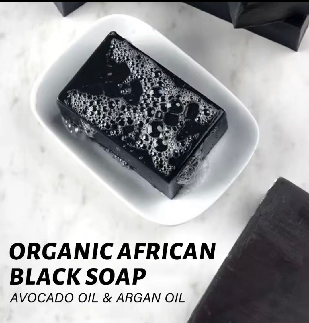 Organic African (Avocado & Argan Oil) Whitening Moroccan Black Soap