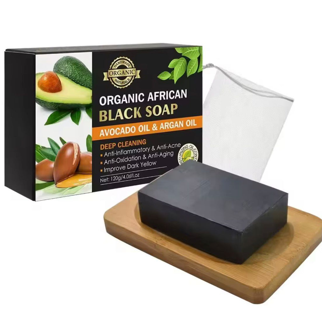 Organic African (Avocado & Argan Oil) Whitening Moroccan Black Soap