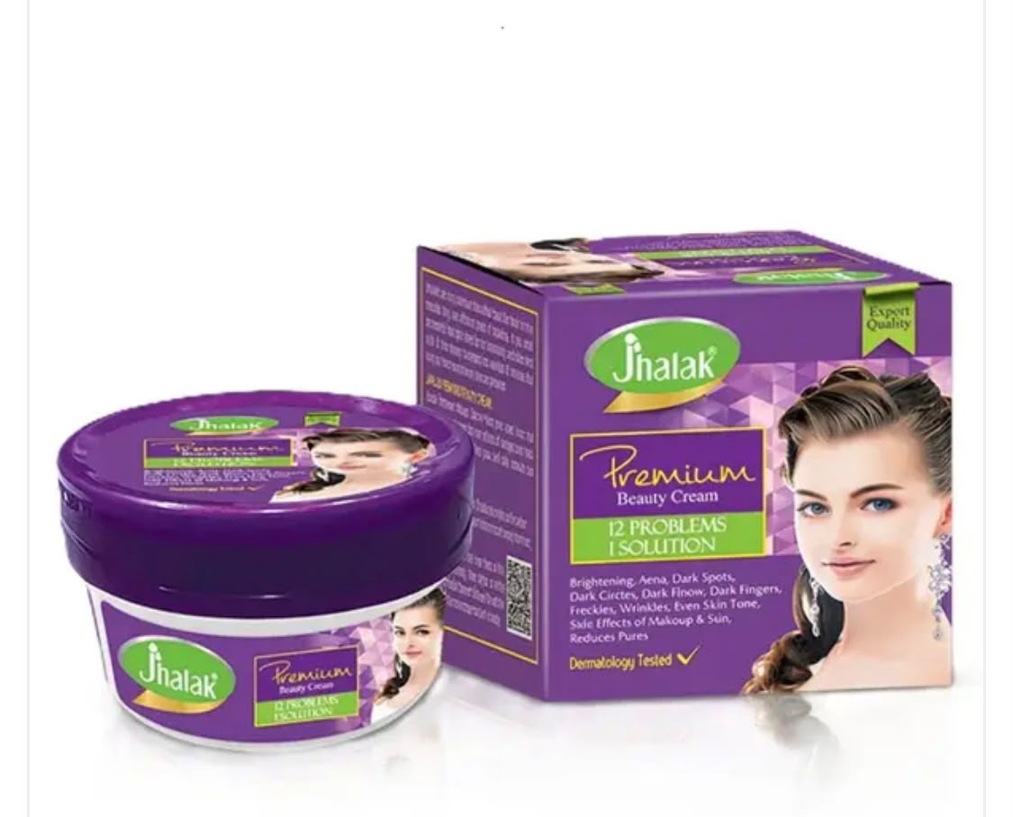 Jhalak Premium Beauty Cream – 12-in-1 Skin Solution Brightening Cream