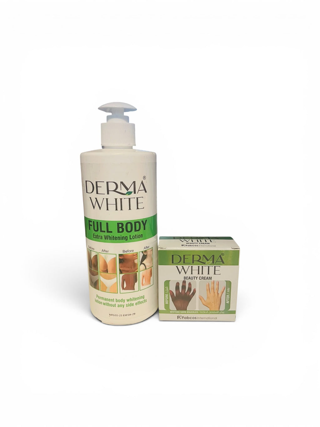 Derma White Lotion & Hand + Foot Cream Set – Smooth, Even Tone & Glow Care