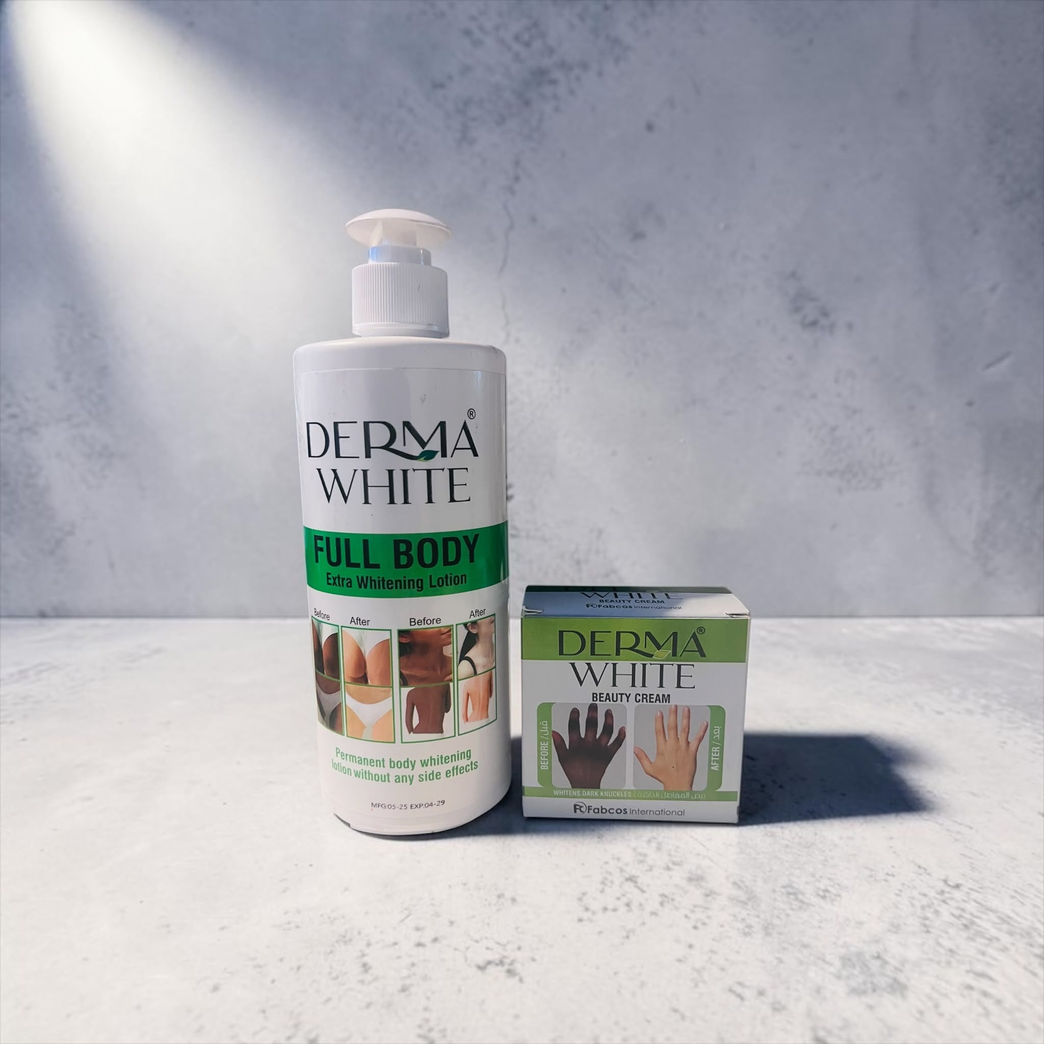 Derma White Lotion & Hand + Foot Cream Set – Smooth, Even Tone & Glow Care