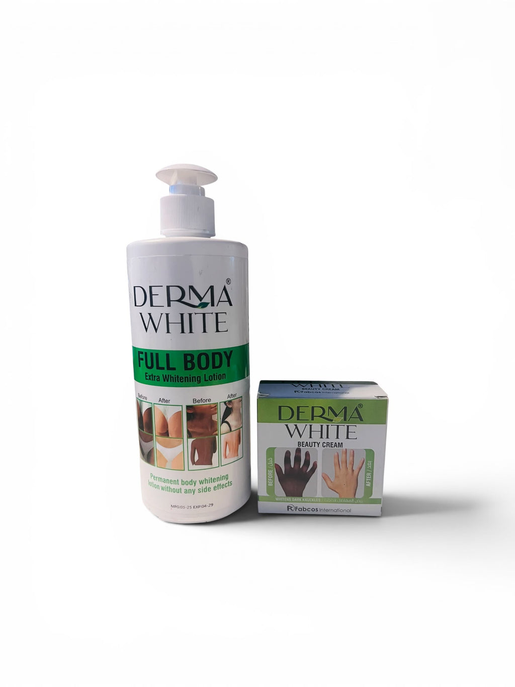 Derma White Lotion & Hand + Foot Cream Set – Smooth, Even Tone & Glow Care