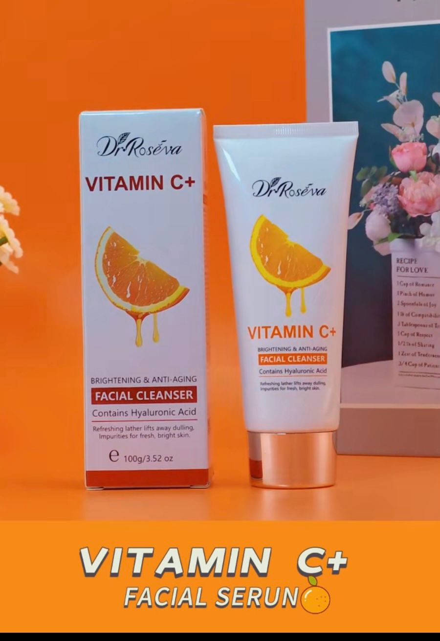 Vitamin C Brightening Facial Cleanser – Glow & Even Skin Tone
