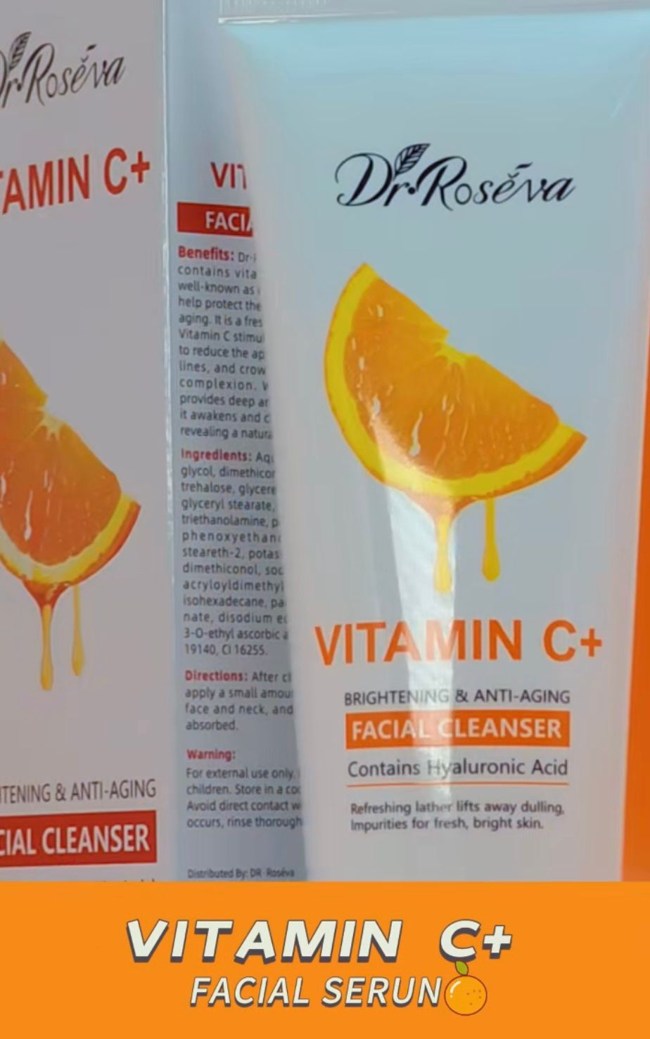 Vitamin C Brightening Facial Cleanser – Glow & Even Skin Tone
