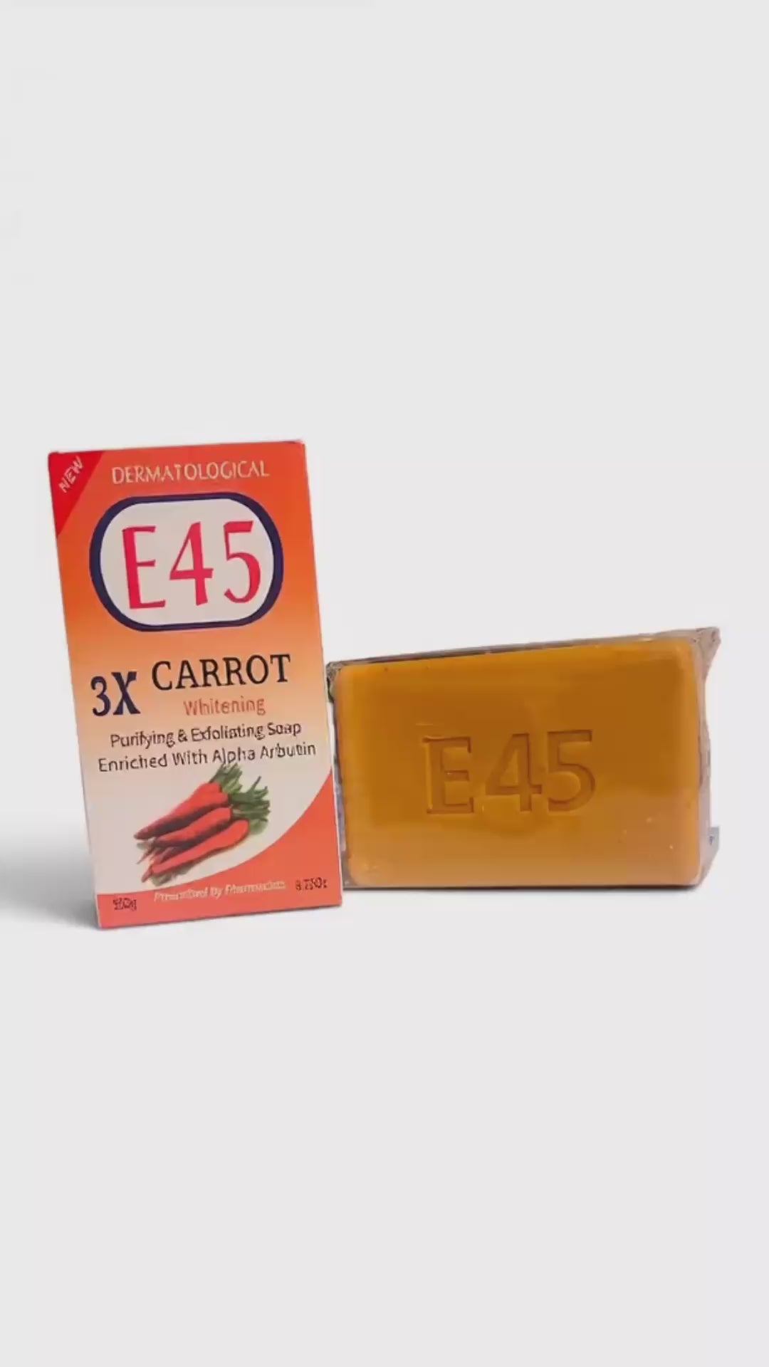 Dermatological 3X Carrot Soap – Purifying & Exfoliating Soap with Alpha Arbutin, 250g