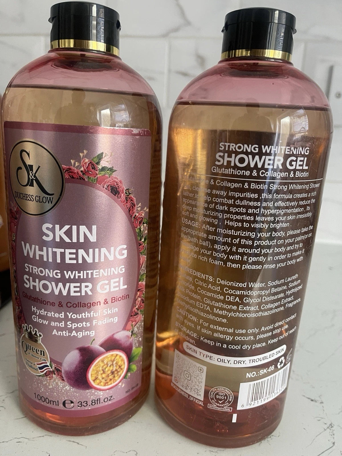 SK Duchess Skin Whitening Shower Gel With Glutathione + Collagen + Biotin 1000ml